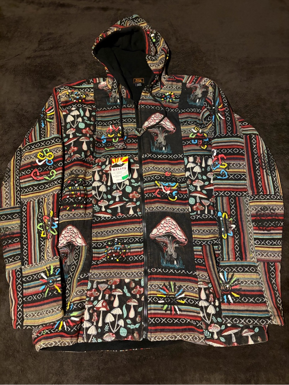 Rǐsǐng Internatǐonal Fleece Lined Mushroom Jacket